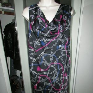 TOMMY HILFIGER BLACKE SLEVELESS DRESS SIZE XL NEW